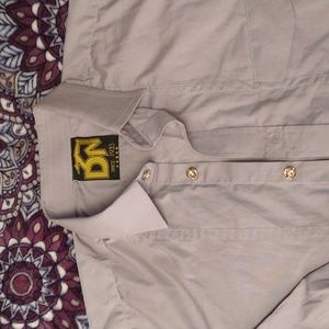 Men's LS casual shirt. Grey in GUC